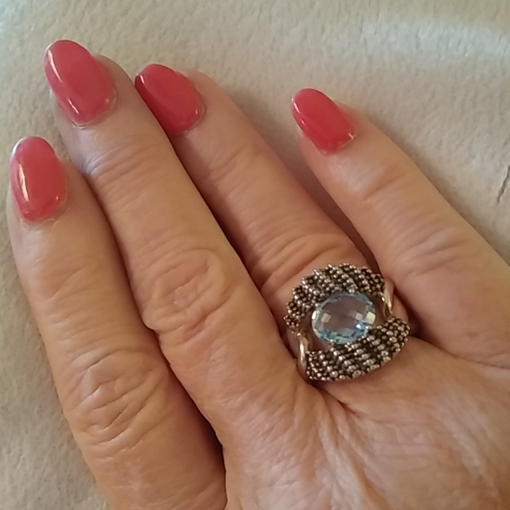Michael Dawkins Topaz Sterling Ring 65$